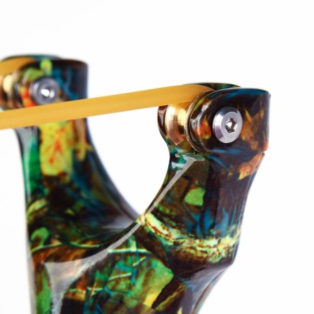 Camouflage slingshot metallic, 13cm-3