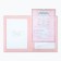 Certificate of marriage "pink with sparkles" embossing, 23.5 x 31.3 cm.