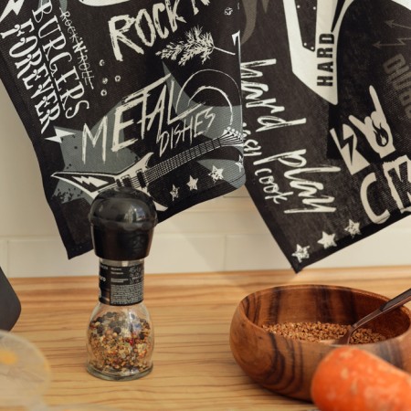 A set of kitchen towels of Dolyana Rock’N’Roll 35x60cm-4pcs, 100% HL-4