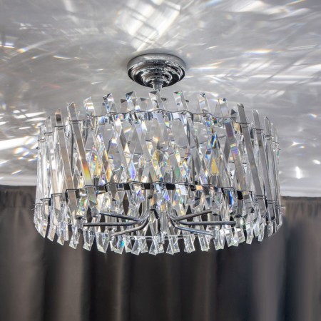 Suspendor Lamp Citilux "Ingvar" CL334281, 60x60x45 cm, 8x60W, E14, Gray Color-5