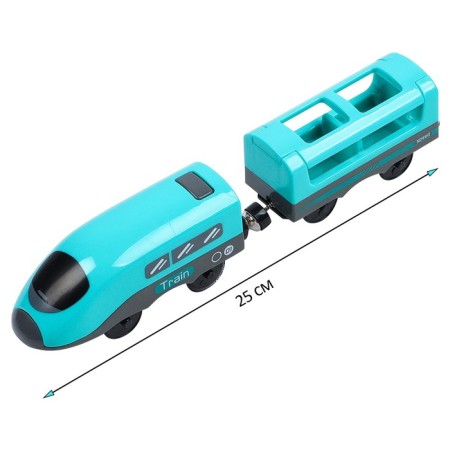 Train toy "My City", 2 items, on batteries, turquoise-7
