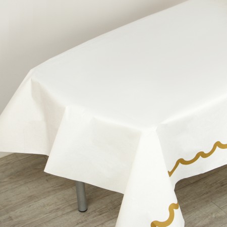Golden thread tablecloth, 120x180 cm-1