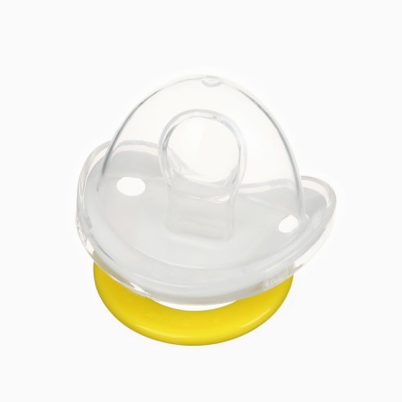 Nipple - orthodontic dummy "flowers", +6 months, yellow color-7