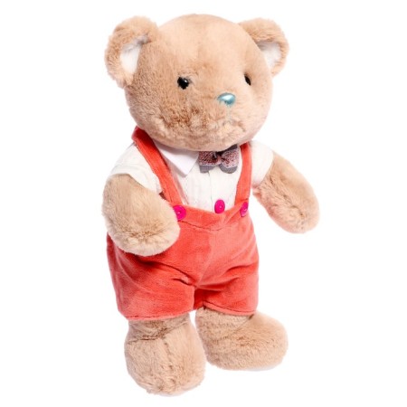 Soft toy "Bear" in red pants, 30 cm-1
