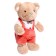 Soft toy "Bear" in red pants, 30 cm