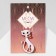 Brooch "Cat" Moore-Mur, white color in gold