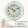 Watching clock, interior "Bacons", silent, D-40 cm, white gold