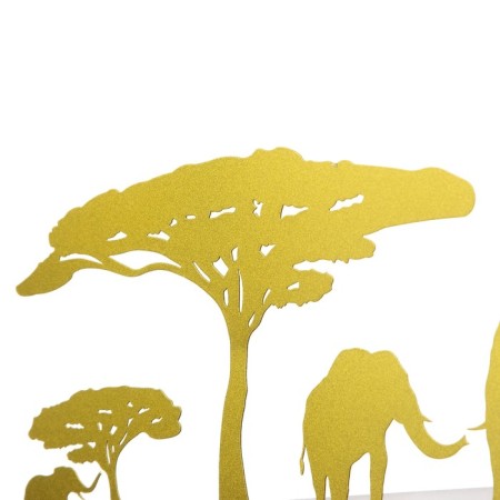 Sconces "Elephants" LED 4000K 12W gold 38x20x4cm-5