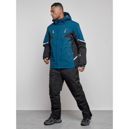 Ski costume male winter, size 54, blue color-1