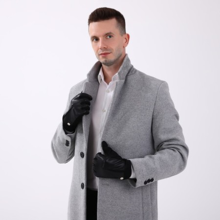 Gloves male, dimensionless, with insulation, black color-3