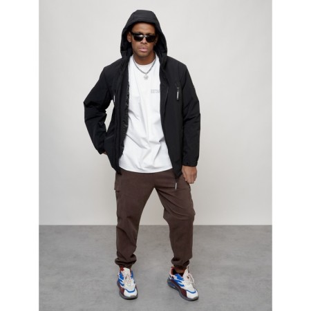 Male spring jacket, size 58, black color-8