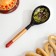 Spoon half -batch with painting, 19 × 6 cm, mix