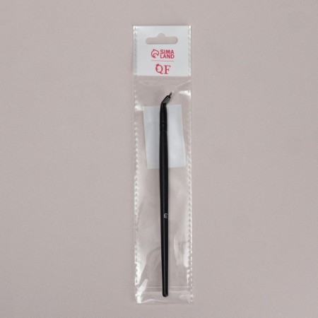 Makeup brush, thin, 16 cm, black color-4