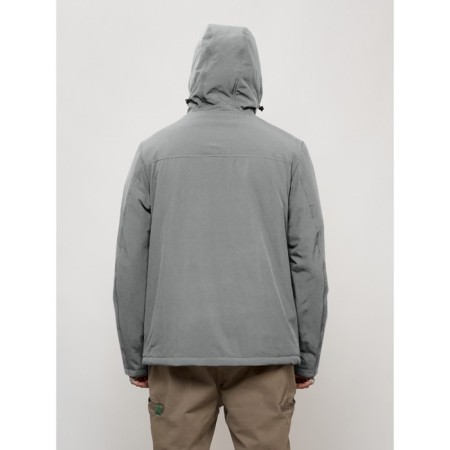Sports male jacket, size 54, gray color-8