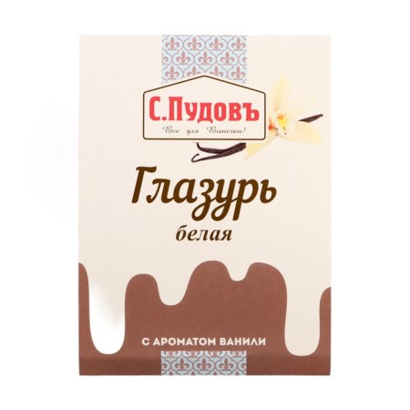 Sugar glaze "S. Pudov ", white, 100 g