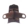 Outdoor angle (external) with fasteners for a skirting board of 55mm "decoration", 303 wenge dark