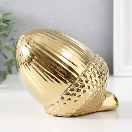 Souvenir Ceramics "Acorch" Gold 14x11x11.5 cm-3