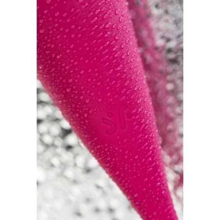 Vacuum-wave contactless stimulator of the Satiffyer Twirling Pro clitoris, silicone, red color-7