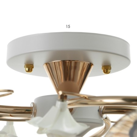 Molla chandelier 5he27 40W white-gold 56x56x25 cm Bayerlux-5