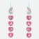 Garland on the eyelets "Happy Birthday!", Length 172 cm, Minnie Mouse