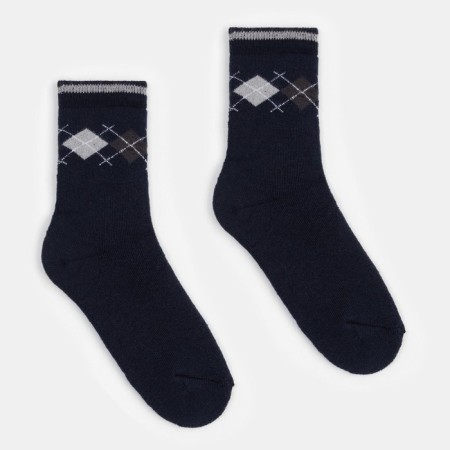 Noski children's terry, dark blue color, size 16-18-1