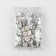 A set of denim buttons "Chamomile", 17 mm, 100 pcs, silver color