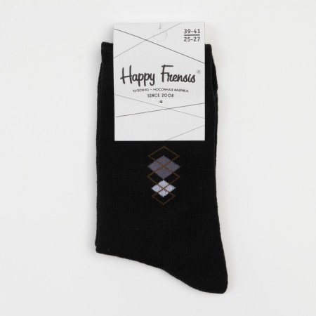 Male socks, black color, size 25-3