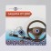 Pin-shaped pins “Protection on the road”, cross, 2.2 cm, white-blue color in silver
