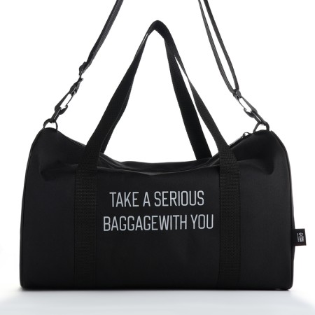 Road bag, textura, small size, black color-1