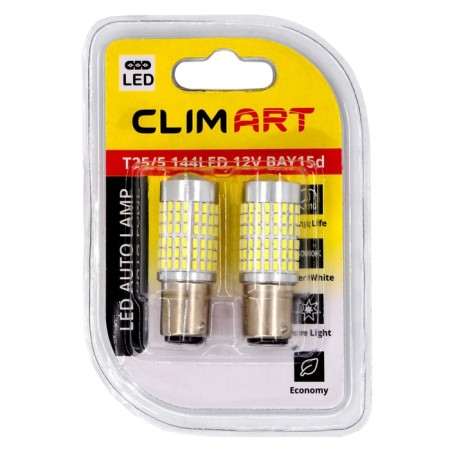 Automobile lamp LED CLIM Art T25/5, 144LLED, 12V, BAY15D (P21/5W), 2 pcs-4