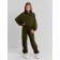 Брюки для девочки MINAKU: Fleece Soft, цвет хаки, рост 164 см