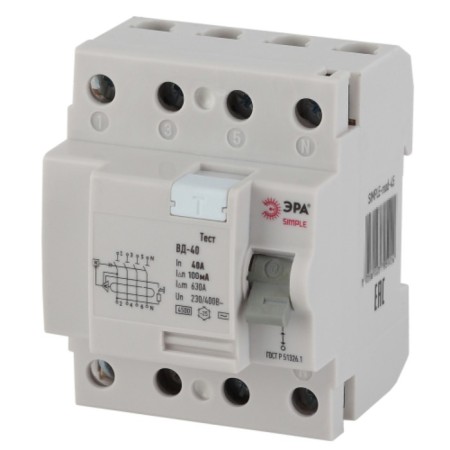 Protective shutdown device Simple Simple-Mod-49 VD-40 4P 40A/100m