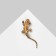 Brooch "Lizard", colored in gold