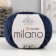 Yarn "Milano" 8%alpaca, 20%wool, 8%viscose, 64%acrylic 130m/50g (877 blue)