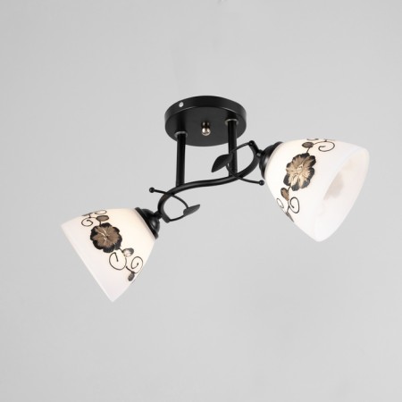 Chandelier "Arya" 2he27 40W black 47x26 cm-1