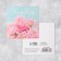 Postcard Mini "Congratulations", delicate peonies, 7 x 7 cm