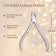 Manicure nippers, 10 cm, blade length - 10 mm, in a case, silver color