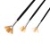 Set of fan brushes, 3 pieces