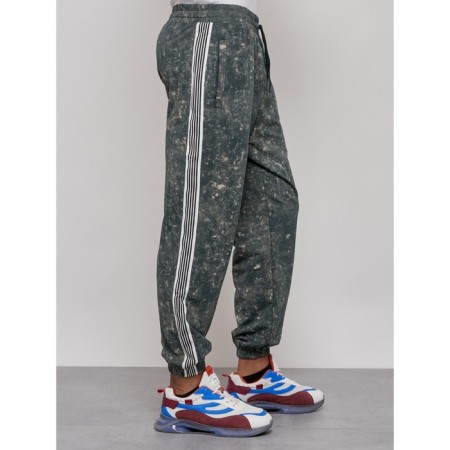 Joggers male, size 48, green color-14