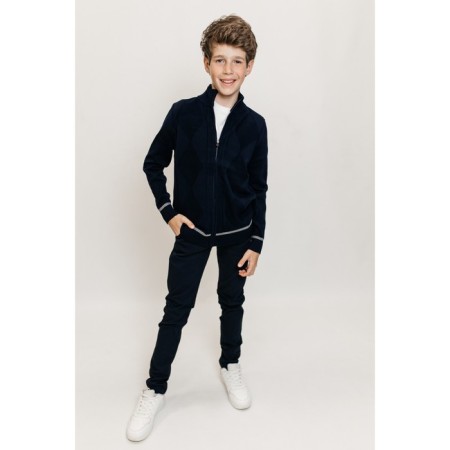 Jumper for boys, height 110-116 cm, dark blue color-5