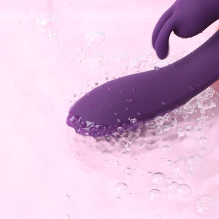 Rabbit Oka Vibrator, clitoris stimulator, G, 10 modes, 22 x 4 cm, purple-7