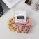 Hair elastic band "Orbit" (set 2 pcs) Ariadne Summer Color, 10 cm, pink yellow