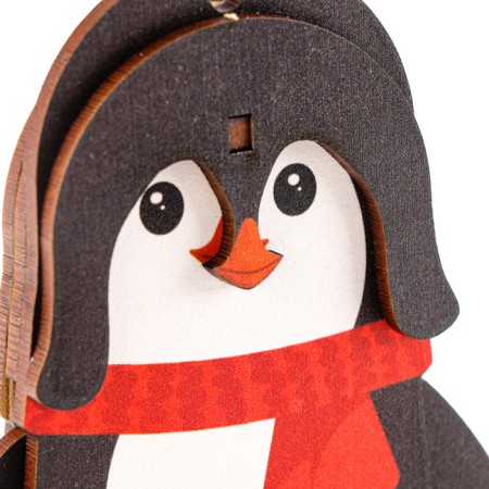 New Year's prefabricated pendant on the Christmas tree "New Year! Penguin"-8