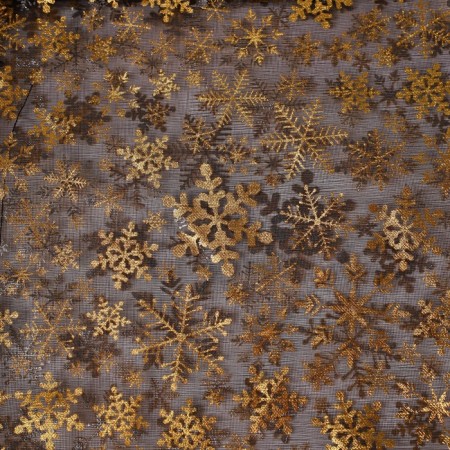 Bag Gift Organza "New Year Snowflakes", 20 x 30 cm +/- 1.5 cm, New Year-3