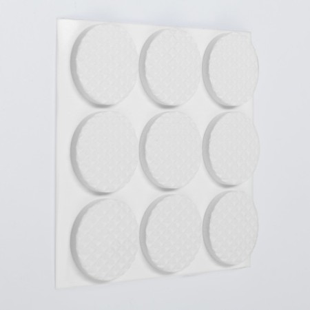 Furniture round tundra, d = 25 mm, 18 pcs., Polymer, white-4