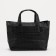 Bagon with zipper, long belt, black color