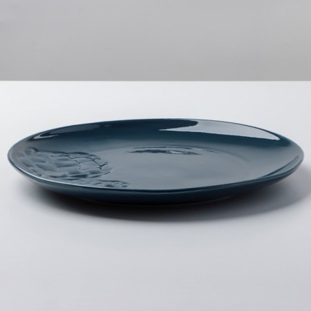 Ceramic plate "Artichoki", blue, 27 cm, blue color-4