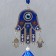 Wind Music Metal "Fatima Hand" from the evil eye 3 bells 52x6 cm