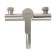 Bath mixer Zein Z3489, curved spout, shower set, stainless steel, satin