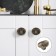 Handle button cappio, zinc, d = 35 mm, bronze color